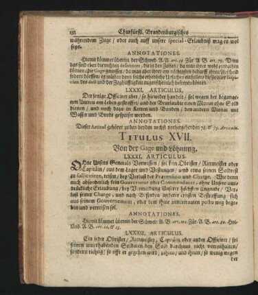 Titulus XVII. Von der Gage und Lohnung.