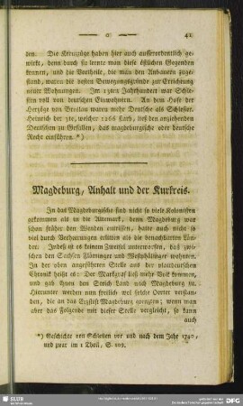 Magdeburg, Anhalt und der Kurkreis