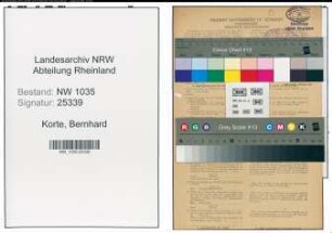 Entnazifizierung Bernhard Korte , geb. 20.03.1905 (Markenmeister)