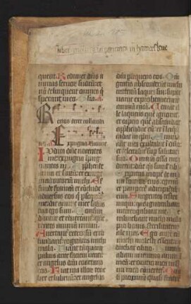 Fragment 1 (15. Jh.): Psalterium non feriatum (Ps 33,22-34,14)