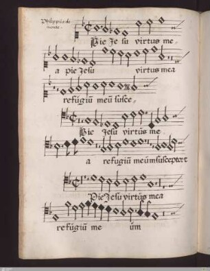 Philippus de Monte : Pie Jesu virtus mea