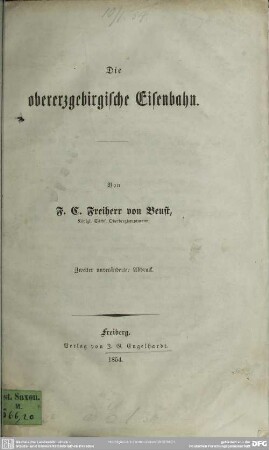 Die obererzgebirgische Eisenbahn