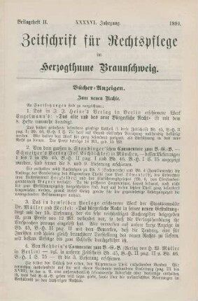 Beilageheft II