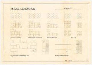 Mauerverbände: Details 1:10
