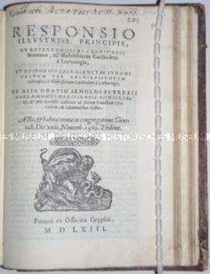 Acta Concilii Tridentini (Protokolle des Konzils von Trient)