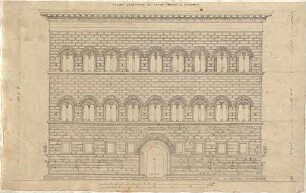 Zocher, Ernst; Florenz (Italien); Palazzo Strozzi - Aufriss
