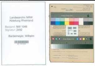Entnazifizierung Wilhelm Bardelmeyer , geb. 16.09.1895 (Baecker)