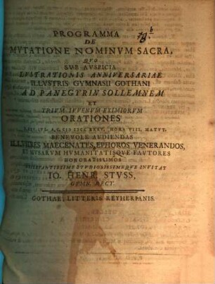 Programma de mutatione nominum sacra