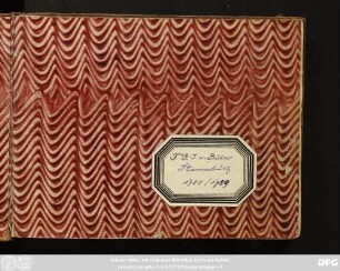 Stammbuch Friedrich Gottlieb Julius von Bülow
