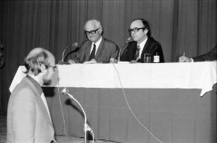 Freiburg: Kolpingsaal; Podiumsgespräch Prof. Weizsäcker, [?]