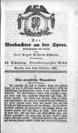 41. Stueck, 11. Oktober 1852