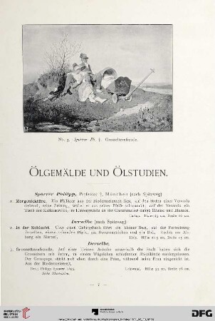 Ölgemälde und Ölstudien (Nr. 1-92)