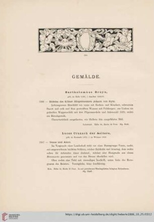 Gemälde (Nr. 1166 - 1175)