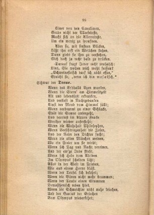 Schwur der Treue.