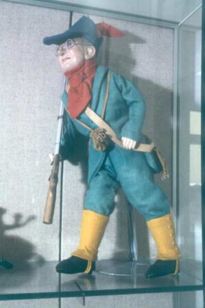 Frankfurt (Main). Struwelpeter-Museum, Original Frankfurter Struwelpeterpuppe. Jäger