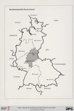 Karte Bundesrepublik Deutschland