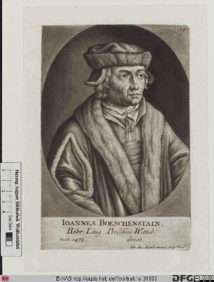 Bildnis Johannes Böschenstein