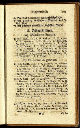 II. Dissertationen.