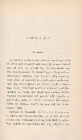 Hoofdstuk II. De oorlog