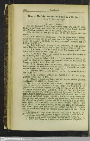 Kurze Briefe an meinen langen Vetter