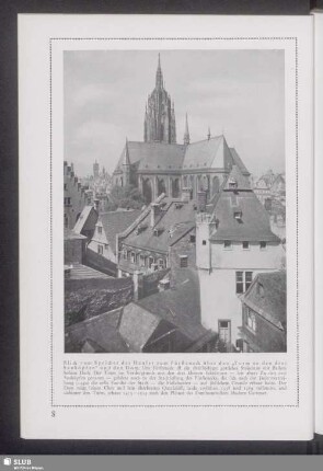 Blick vom Speicher des Hauses zum Fürsteneck über den "Turm zu den drei Sauköpfen" und den Dom