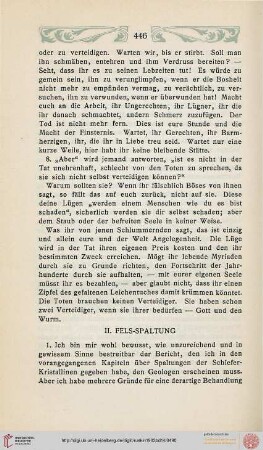 II. Fels Spaltung