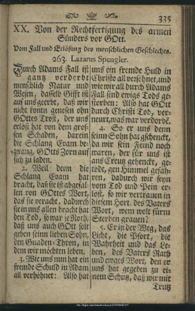 XX. Von der Rechtfertigung des armen Sünders vor Gott