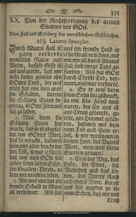 XX. Von der Rechtfertigung des armen Sünders vor Gott
