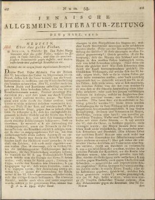Num. 58. Den 9. März 1805