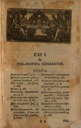 Io. Francisci Bvddei P. P. Elementa Philosophiae Instrvmentalis seu Institvtionvm Philosophiae Eclecticae Tomvs Primvs