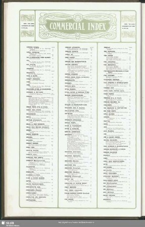 Commercial Index (in English)