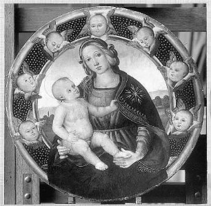Maria mit dem Kind und Cherubim