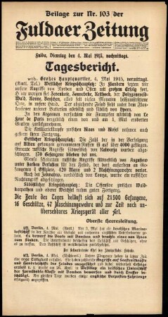 Ausgabe vom Dienstag, den 04. Mai 1915.