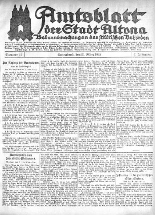 Nummer 12 : Sonnabend, den 21. März 1925