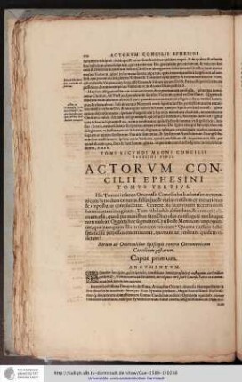 Actorum Concilii Ephesini, Tomus tertius