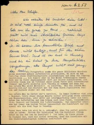 E. Wedeking an W. Schaefer