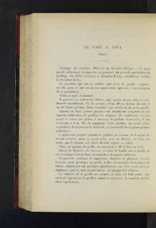 Le Café A Java.