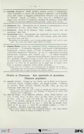 Chants et Chansons. Air spirituels et mondains. Chanson populaire (Nr. 182-424)