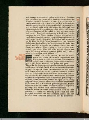 Brief Albanos an Karl