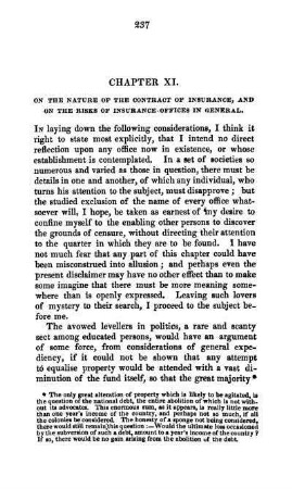 CHAPTER XI. ON THE NATURE OF THE CONTRACT OF INSURANCE, AND ON THE RISKS OF INSURANCE-OFFICES IN GENERAL.