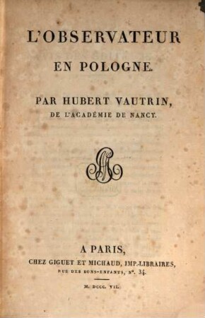 L' observateur en Pologne