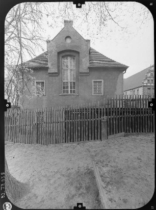 Zittau, Klosterstraße 3. Ehem. Franziskanerkloster. Ostflügel (Umbau 1884, 1936, Städtische Museen). Giebelfront