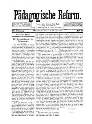 Die Germanisierung des Christentums : (Fortsetzung)