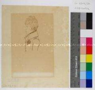 Profilbildnis des Prinzen Wilhelm von Preußen (des späteren Kaisers Wilhelm I.) im Alter von ca. 12 Jahren