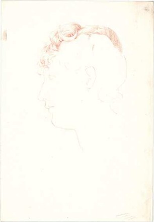 Littmann, Max; Aquarelle, Zeichnungen, Skizzen - Frauenporträt (Ansicht)