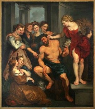 Herkules am Spinnrocken (Herkules und Omphale)