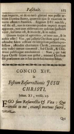 Concio XIV. in Festum Resurrectionis Jesu Christi.