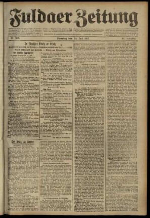 Ausgabe vom Dienstag, den 24. Juli 1917.