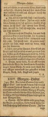 XXIV. Morgen-Lieder.