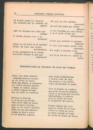 Romance para el velorio de Juan sin tierra